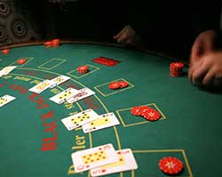 fun black jack table hire