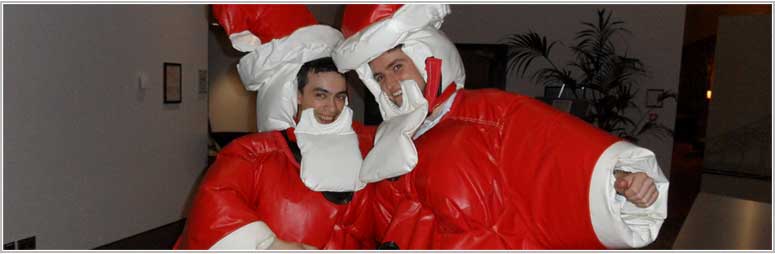 Santa Sumo Suits