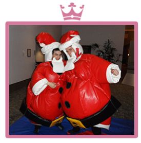 Santa and Elf Sumo Suits